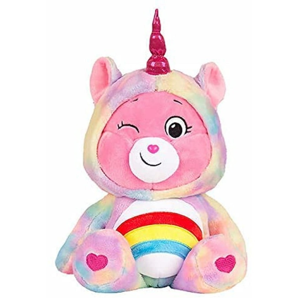 Care Bear Cheer Bear Plush Snuggle Hoodie Rainbow Colors Unicorn Magic NWOT